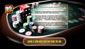 quản lí vốn hiệu quả khi chơi tài xỉu